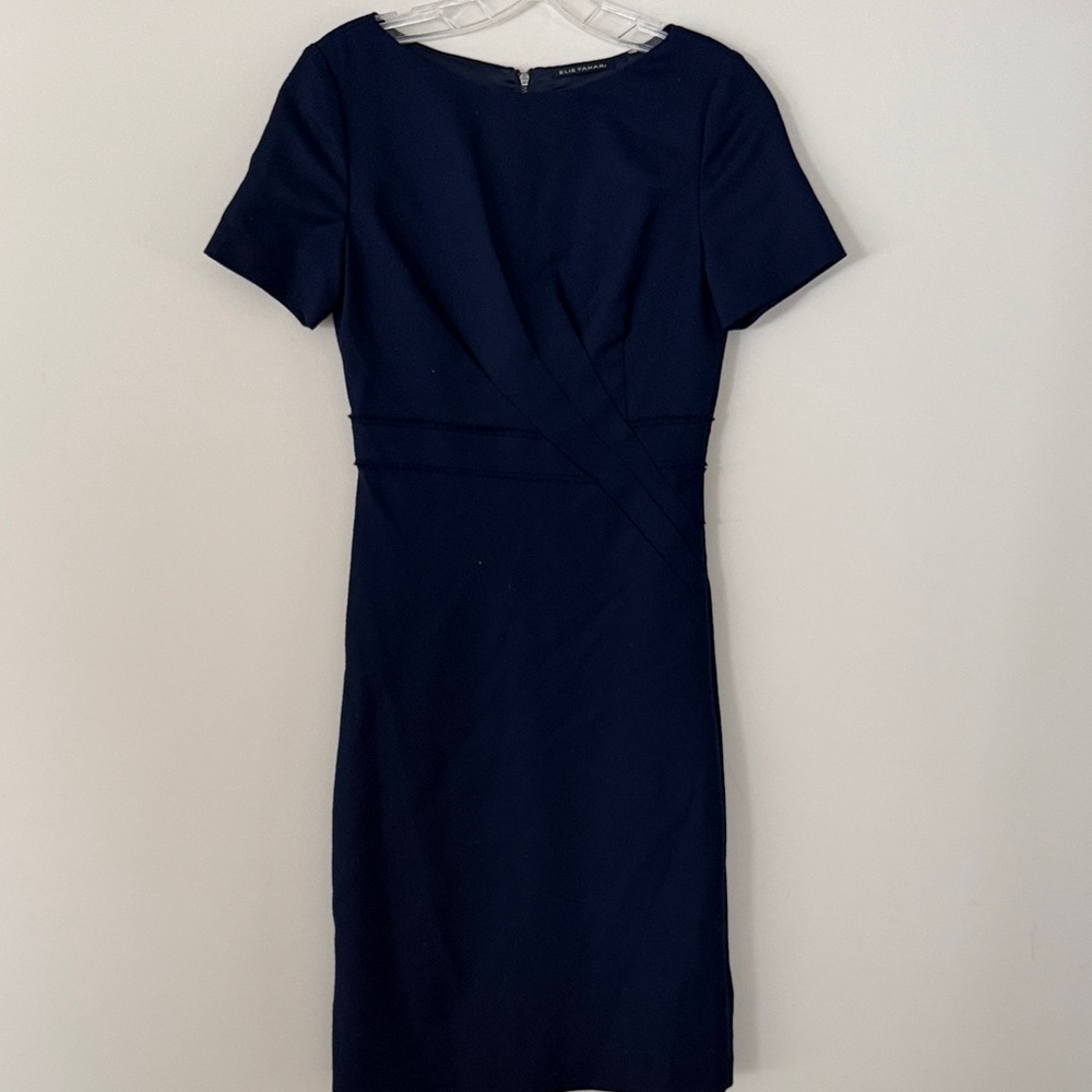 Elie Tahari Midnight Blue Midi Dress
